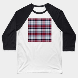 Scottish tartan black, red and green Baseball T-Shirt